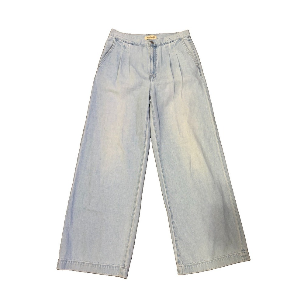 Madewell Harlow High Rise Wide Leg Jeans Light Wash Denim Women’s 27 Relaxed - Picture 2 of 9